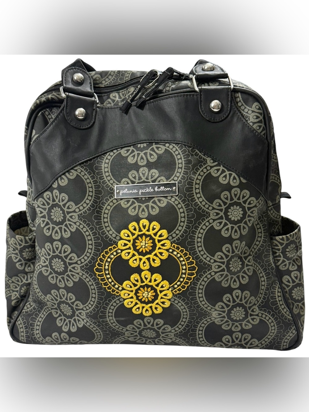 Petunia Pickle Bottom Convertible Diaper Bag Backpack Floral Travel Baby Bag